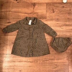 Carters 12m green floral dress